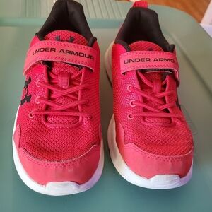 Under Armour Kids Bright Red Sneakers